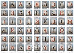 Stampin Up! Monogram Alphabet Letters Large 6 ENTIRE SET Plus & 25 NEW 2 Used
