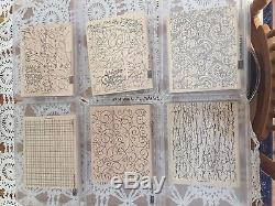 Stampin Up Mounted Rubber Wood Stamps Lot of 23 Sets Very Good Used Condition