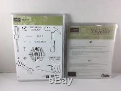 Stampin' Up! NAILED IT Retired Clear-mount stamp set & BUILD IT Framelits NEW