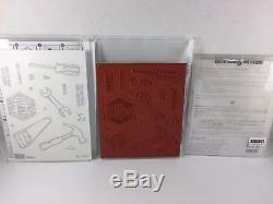 Stampin' Up! NAILED IT Retired Clear-mount stamp set & BUILD IT Framelits NEW
