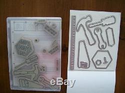 Stampin Up NAILED IT Stamp Set & BUILD IT Framelits Dies Tools