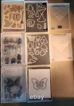 Stampin' Up! NEW, Retired 18 Stamp Sets with Coordinating Dies