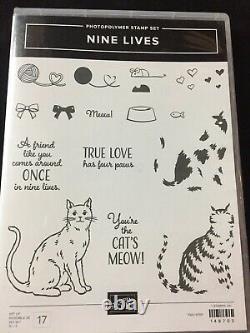 Stampin Up! NINE LIVES & SPOOKY CAT Stamp Set & CAT Punch & DSP NEW #1