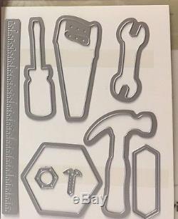 Stampin Up Nailed It Build It Framelits Dies Bundle Tool Clear Rubber Stamps Set