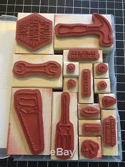 Stampin Up Nailed It Stamp Set & Build It Framelits Dies Bundle LOT Father's Day