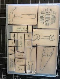 Stampin Up Nailed It Stamp Set & Build It Framelits Dies Bundle LOT Father's Day