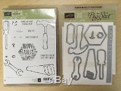 Stampin Up Nailed It Stamp Set & Build It Framelits Dies Father's Day Tools