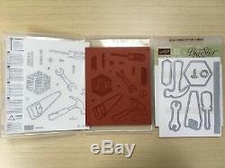 Stampin Up Nailed It Stamp Set & Build It Framelits Dies Father's Day Tools