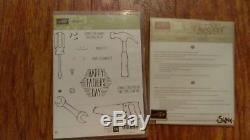 Stampin' Up! Nailed It and Build It Stamp Set and Framelits Bundle EUC