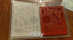 Stampin' Up! Nailed It and Build It Stamp Set and Framelits Bundle EUC