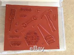 Stampin Up! Nailed It stamp set with matching Build it thinlits NEWithRETIRED