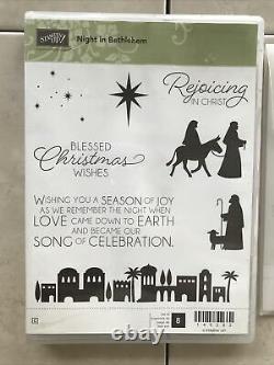 Stampin' Up! Night In Bethlehem + Bethlehem Edgelits Set Nativity Christmas