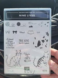 Stampin Up Nine Lives Set Brand New With Punch