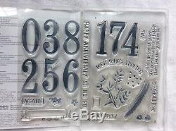 Stampin Up! Number of Years-NEW stamp set & Large Numbers Framelits Dies
