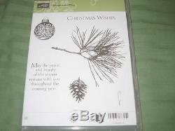 Stampin Up! ORNAMENTAL PINE CLEAR MOUNT RUBBER STAMP SET, CHRISTMAS, NEW