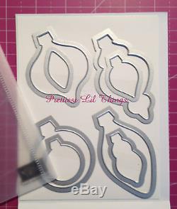Stampin Up! Ornament Keepsakes Clear Mount Stamp Set AND Holiday Framelits NEW