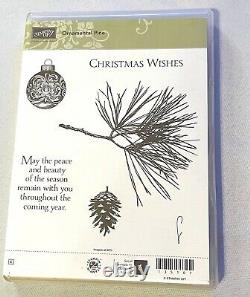 Stampin' Up! Ornamental Pine Stamp Set #135107 Rubber Retired NEW