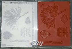 Stampin Up Ornamental Pines set of 6 clear rubber stamps NEW unmounted