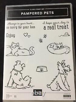 Stampin' Up! PAMPERED PETS Stamp Set, PETS Dies & 24 PLAYFUL PETS DSP