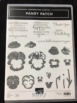 Stampin' Up! PANSY PATCH Stamp Set, PANSY Dies & 24 Pcs PANSY PETALS DSP