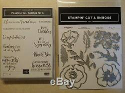 Stampin Up PEACEFUL MOMENTS BUNDLE, POPPY MOMENTS DIES + Stamp set, NEW