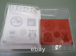 Stampin Up PUNCH BUNCH set & OWL BUILDER PUNCH TAG SCALLOP SQUARE CIRCLE 1