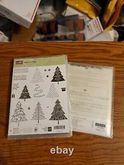 Stampin Up Peaceful Pines Photopolymer Stamp Set & Perfect Pines Framelits New