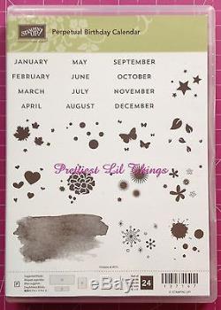 Stampin Up! Perpetual Birthday Calendar Photopolymer Clear Mount Stamp Set NEW