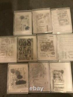 Stampin' Up Photopolymer Birthday, other retired 10 Stamp Sets