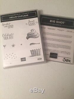 Stampin Up! Photopolymer Stamp Set Hello Cupcake With Call Me Cupcake Framelits