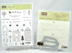 Stampin Up Polymer Stamp Set-Holiday Home WithFramelits Dies
