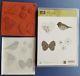 Stampin Up Potpourri Stamp set and Punches (Bird Builder, Heart, Boho Blossoms)