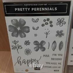 Stampin Up! Pretty Perennials Photopolymer Stamp Set & Perennial Petals Dies