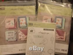 Stampin Up Project Kits X 2, Color Me Happy, Plus Used Colour Me Happy Stamp Set