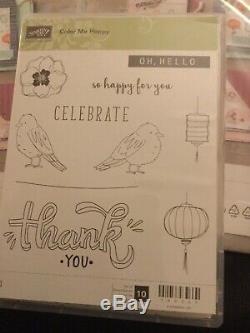 Stampin Up Project Kits X 2, Color Me Happy, Plus Used Colour Me Happy Stamp Set