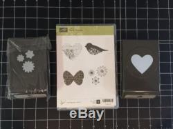 Stampin Up Punch Potpourri Stamp Set And Boho Blossom Punch Lot (NEW)