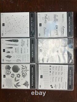 Stampin Up RETIRED 13 STAMP SETS NEVER USED