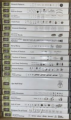 Stampin' Up! RETIRED Stamp Sets Lot Of 25 Stamp Sets All Occasion