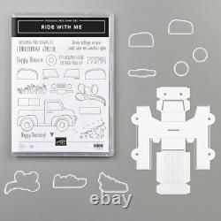 Stampin' Up! RIDE WITH ME Stamps & TRUCK RIDE Dies. Cool Set