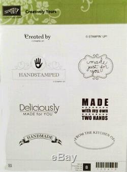 Stampin Up Retired Creatively Yours Stamp Set Excellent Scrapbooking Cardmaking