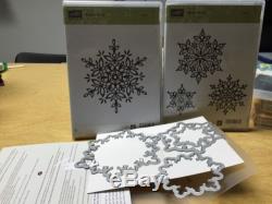 Stampin' Up! Retired Festive Flurry Stamp Set With Matching Framelits