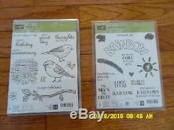 Stampin' Up! Retired Lot 9 stamp sets 4 framelits and tool FREE SHIPPING