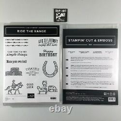 Stampin Up Ride The Range Stamp Set And Open Range Dies USED