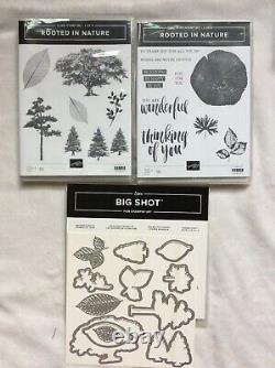 Stampin Up! Rooted in Nature-set of 2 cling stamp sets & Nature's Roots Dies