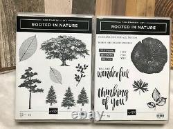 Stampin Up! Rooted in Nature-set of 2 cling stamp sets & Nature's Roots Dies
