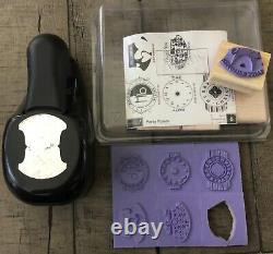 Stampin Up Round Tab Paper Punch & Party Punch Stamp Set