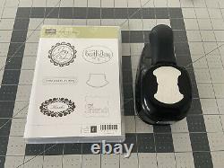 Stampin Up! Round Tab Punch Whale Tail Style With coordinate stamp set