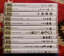 Stampin' Up Rubber Cling Stamp Sets Huge Lot Of 23 Excellent Condition