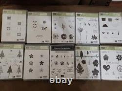 Stampin' Up! Rubber Cling and Photopolymer Complete Stamp Set NewithUsed Holiday