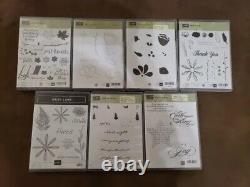 Stampin' Up! Rubber Cling and Photopolymer Complete Stamp Set NewithUsed Holiday